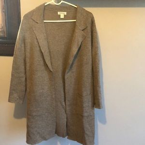 Brown sweater blazer